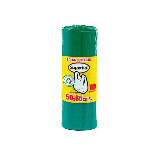 Bolsa de basura con asas Superior 50x65 - 10 un