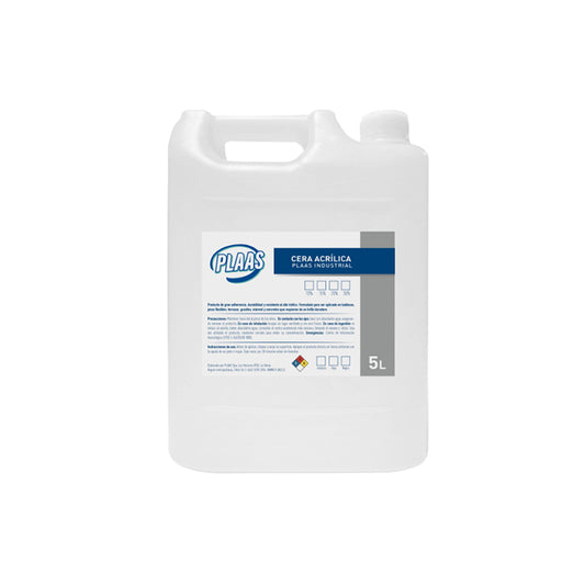 CERA ACRILICA 10% INCOROLORA 5LTS PLAAS
