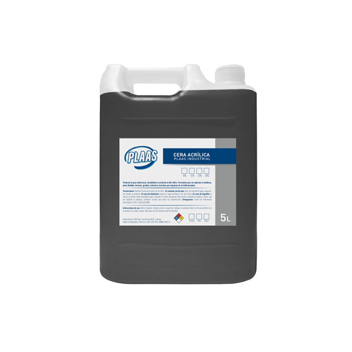 CERA ACRILICA 10% NEGRA PLAAS 5LTS