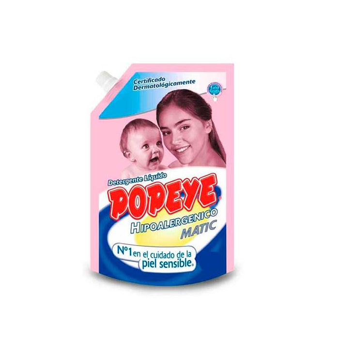 Detergente Popeye hipoalergénico Doypack - 800ml