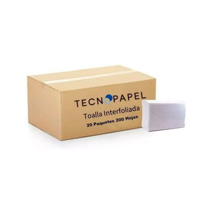 Toalla interfoliada Tecnopapel hoja doble - 200un
