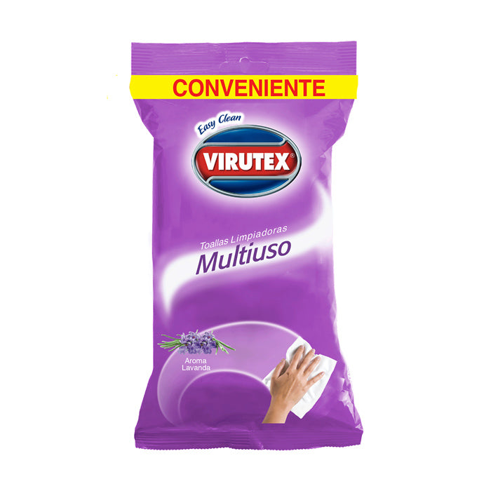Toallas desinfectantes Virutex Lavanda - 30un