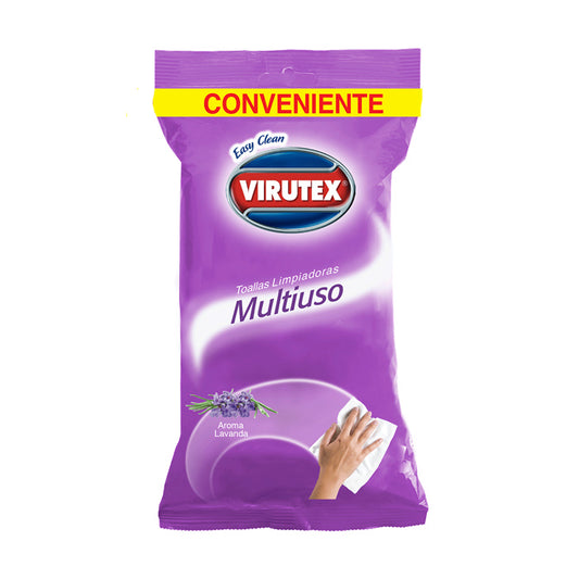 Toallas desinfectantes Virutex Lavanda - 30un