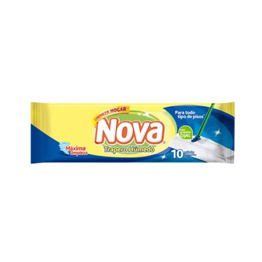 Trapero húmedo Nova desinfectante - 12un