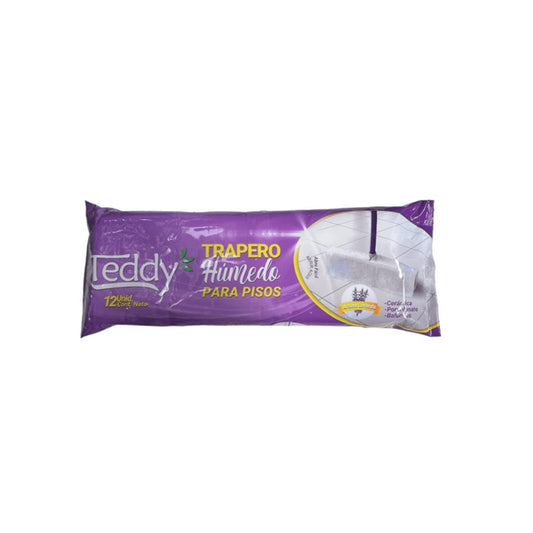 Trapero húmedo Teddy Lavanda - 12un